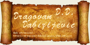 Dragovan Dabižljević vizit kartica